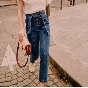 Sezane Blue Straight Leg Jeans
